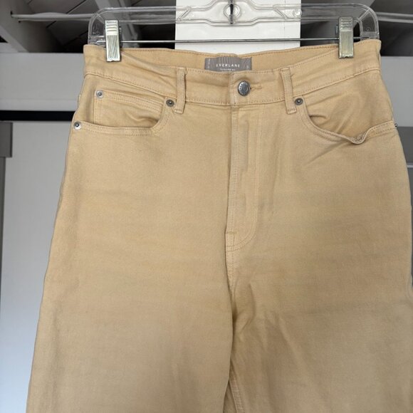 EVERLANE The Way-High Jean in Soybean (Butter) Size 27 Tall - Picture 4 of 6